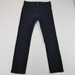 Apt. 9 Jeans Womens 16 Black Tummy Control Straight Leg Stretch Denim